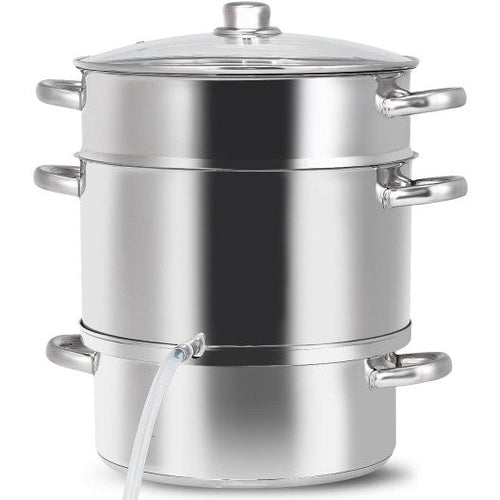 Load image into Gallery viewer, 11-Quart Stainless Steel Pan Fruit Juicer Steamer
