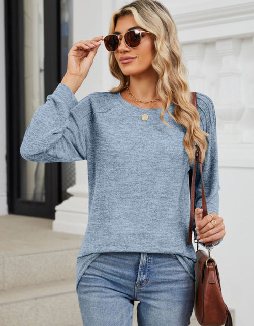 Load image into Gallery viewer, Round Neck Long Sleeve T-Shirt
