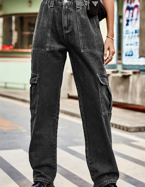 Load image into Gallery viewer, Loose Fit Long Pants with Pockets
