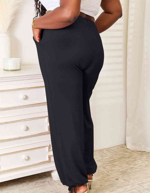 Load image into Gallery viewer, Basic Bae Full Size Soft Rayon Drawstring Waist Pants with Pockets
