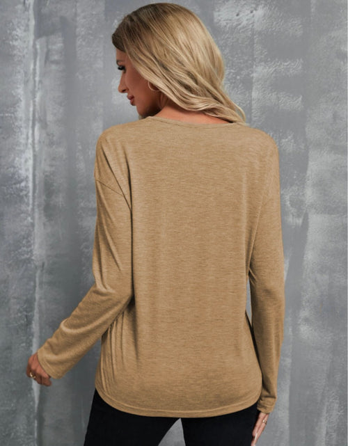 Load image into Gallery viewer, V-Neck Long Sleeve T-Shirt
