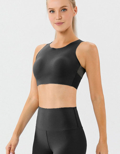 Load image into Gallery viewer, Round Neck Wide Strap Active Bra
