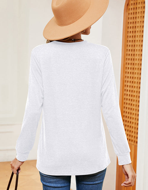 Load image into Gallery viewer, Notched Long Sleeve T-Shirt
