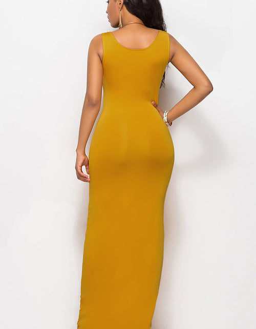 Load image into Gallery viewer, Scoop Neck Wide Strap Maxi Dress
