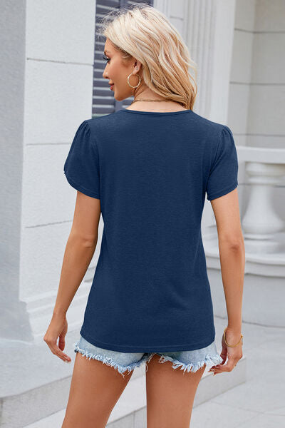 Load image into Gallery viewer, V-Neck Short Sleeve T-Shirt
