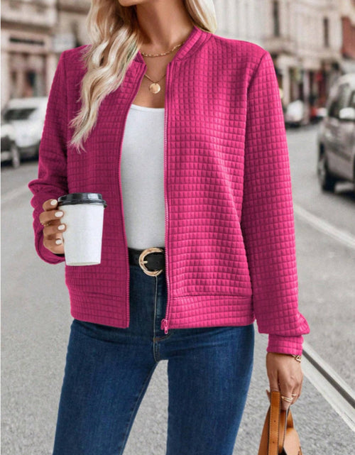Load image into Gallery viewer, Zip Up Long Sleeve Jacket
