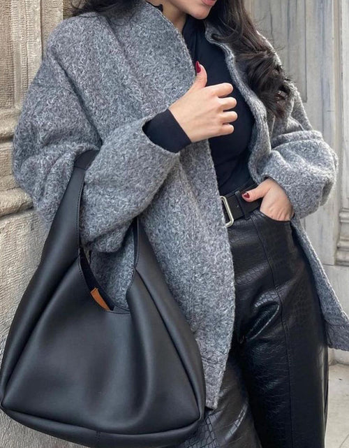 Load image into Gallery viewer, Full Size Snap Down Drop Shoulder Jacket
