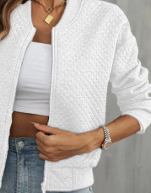Load image into Gallery viewer, Zip Up Long Sleeve Jacket

