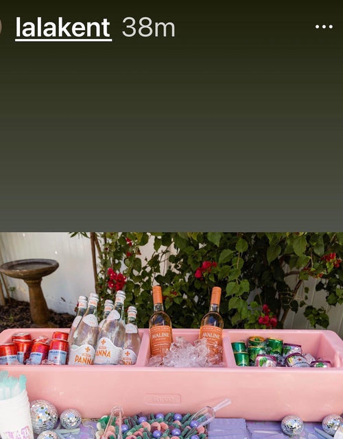 Load image into Gallery viewer, REVO Party Barge Cooler | Pink Coral | Insulated Beverage Tub by REVO COOLERS, LLC
