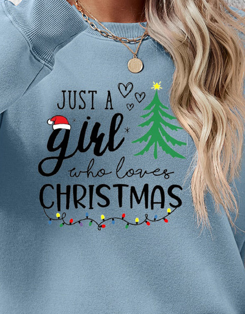 Load image into Gallery viewer, Letter Graphic Round Neck Sweatshirt
