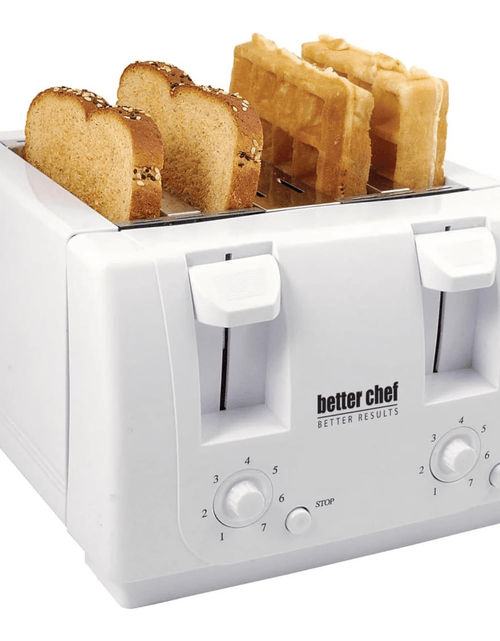 Load image into Gallery viewer, Better Chef Wide Slot 4-Slice Dual Control Toaster by Jupiter Gear Home
