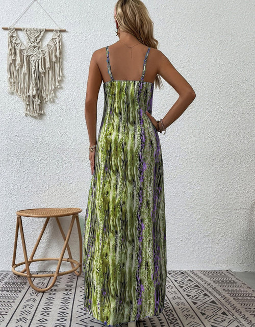 Load image into Gallery viewer, Full Size Printed Scoop Neck Maxi Cami Dress
