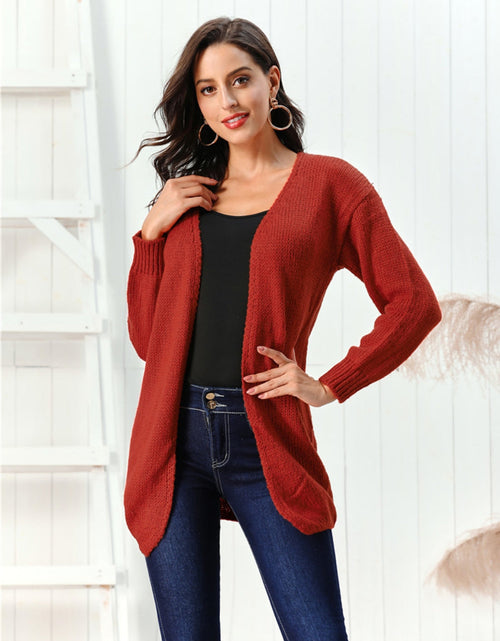 Load image into Gallery viewer, Open Front Long Sleeve Cardigan
