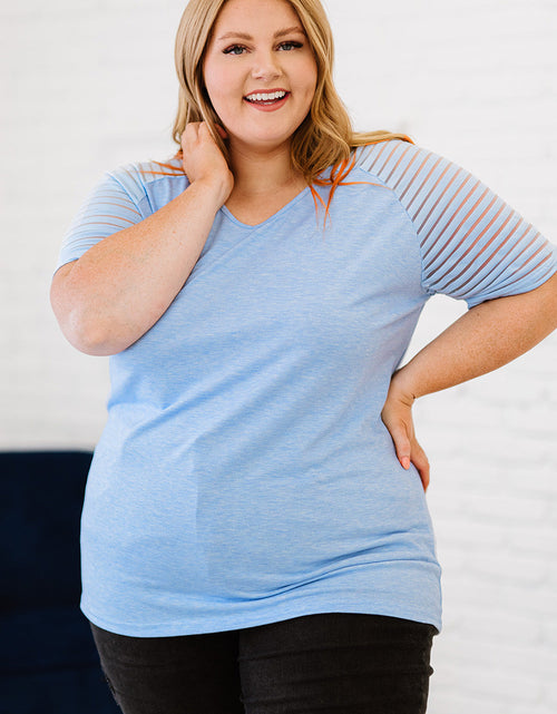 Load image into Gallery viewer, Plus Size V-Neck Raglan Sleeve Tee
