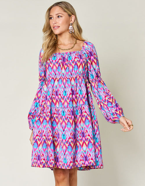 Load image into Gallery viewer, Double Take Full Size Printed Long Sleeve Dress
