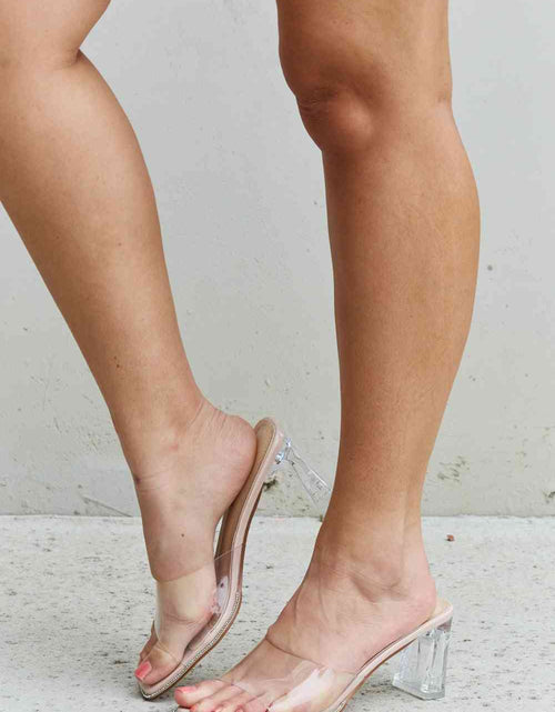 Load image into Gallery viewer, DDK Make Myself Clear Mule Block Heels
