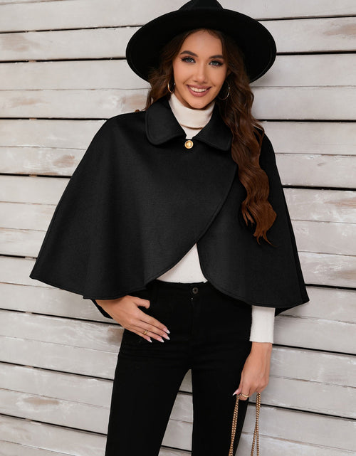 Load image into Gallery viewer, Collared Neck Cropped Cape
