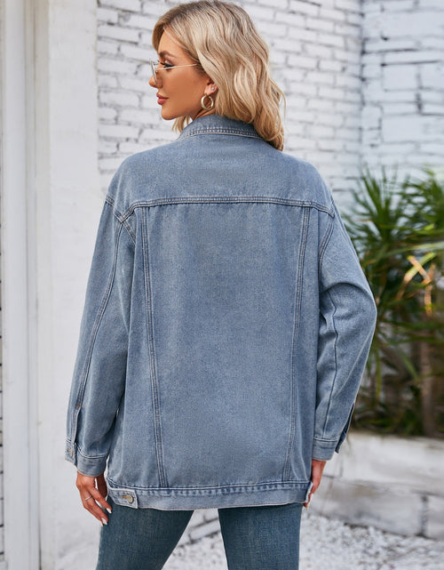 Load image into Gallery viewer, Button Up Long Sleeve Denim Jacket
