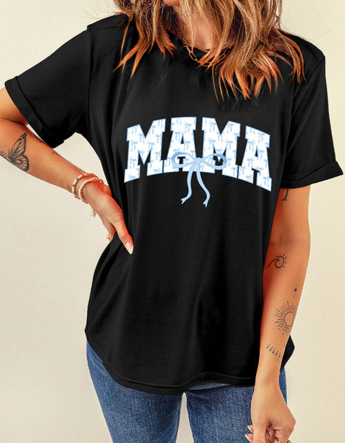 Load image into Gallery viewer, Bow MAMA Graphic Short Sleeve T-Shirt
