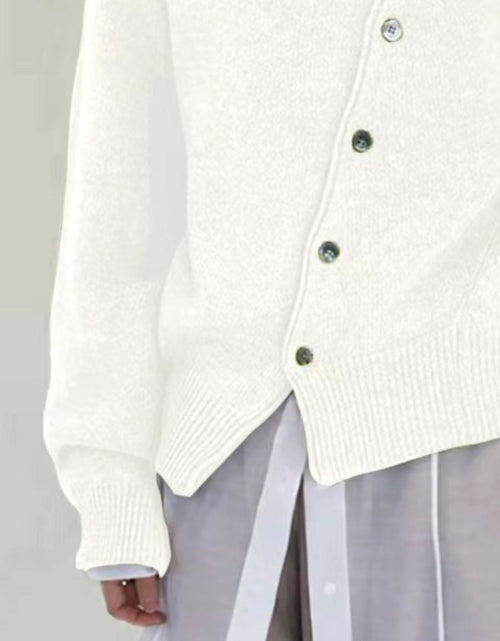 Load image into Gallery viewer, Dropped Shoulder Buttoned Cardigan
