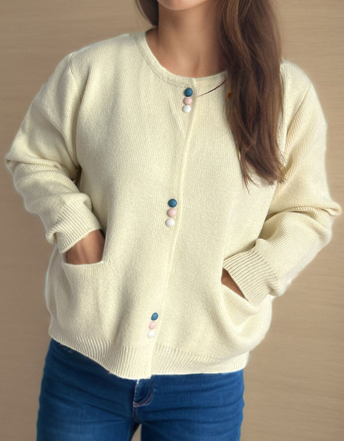 Load image into Gallery viewer, Button Down Long Sleeve Cardigan with Pockets
