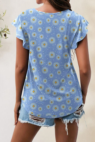 Load image into Gallery viewer, Printed Round Neck Short Sleeve T-Shirt
