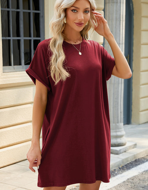 Load image into Gallery viewer, Florira Short Sleeve Mini Dress with Pockets
