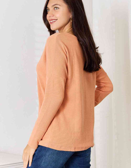 Load image into Gallery viewer, Basic Bae Half Button Long Sleeve Top
