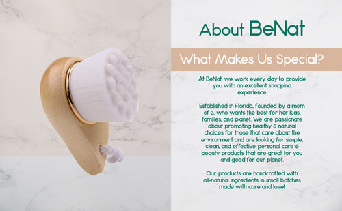 Load image into Gallery viewer, Facial Brush with Bamboo Handle by BeNat
