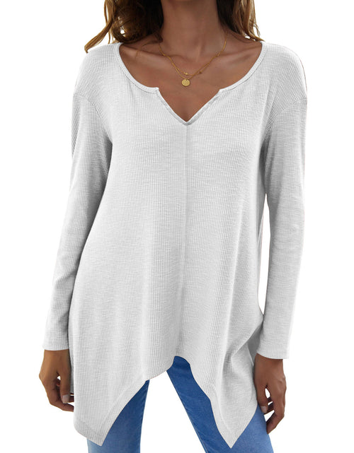 Load image into Gallery viewer, Full Size V-Neck Long Sleeve T-Shirt
