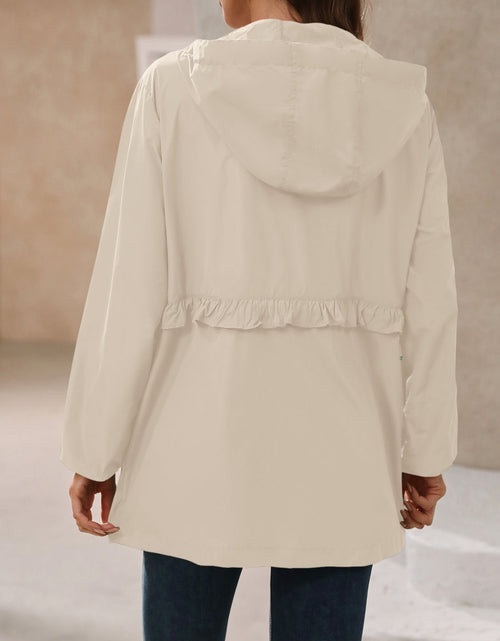 Load image into Gallery viewer, Ivy Lane Outdoor Waterproof Long Sleeve Hooded Windbreaker
