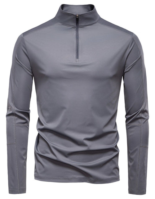 Load image into Gallery viewer, Men's Sun Protection Long Sleeve Half-Zip T-Shirt
