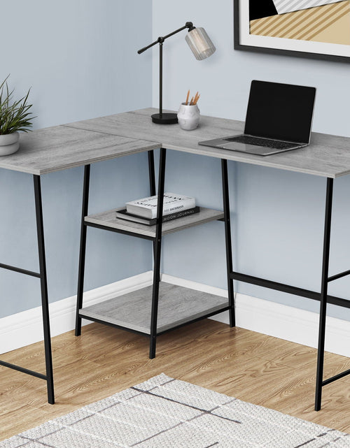 Load image into Gallery viewer, Computer Desk, Home Office, Corner, Storage Shelves, L Shape, Work, Laptop, Contemporary, Modern by Couch.com
