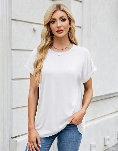Load image into Gallery viewer, Florira Round Neck Short Sleeve T-Shirt

