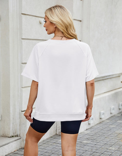Load image into Gallery viewer, Round Neck Short Sleeve T-Shirt
