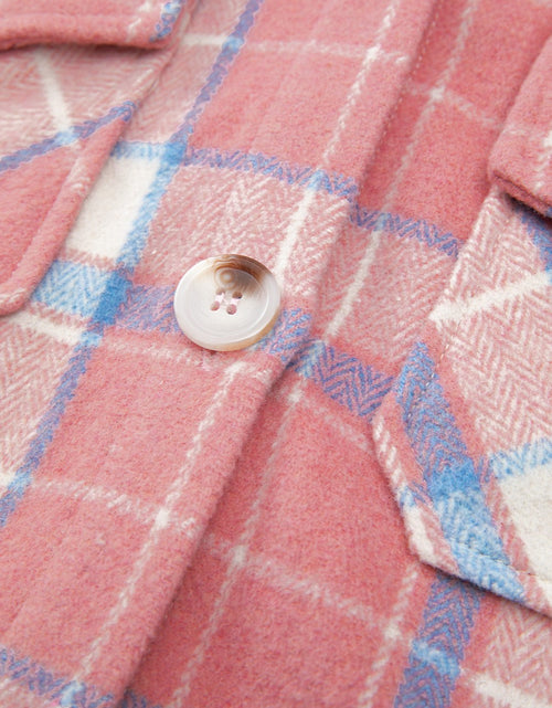 Load image into Gallery viewer, Plaid Button Up Long Sleeve Shacket
