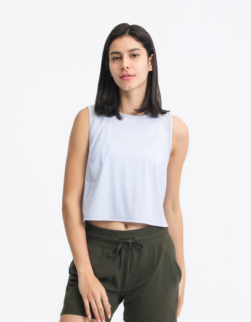 Load image into Gallery viewer, Millennia Round Neck Cropped Active Tank

