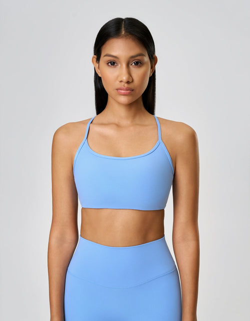 Load image into Gallery viewer, Millennia Crisscross Back Scoop Neck Active Cami with Detachable Chest Pads
