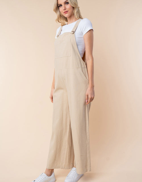 Load image into Gallery viewer, White Birch Sleeveless Wide Leg Jumpsuit
