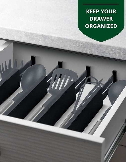 Load image into Gallery viewer, Wooden Drawer Separators Set of 4 Black Color by Royal Craft Wood
