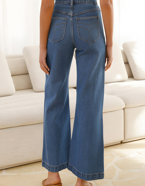 Load image into Gallery viewer, High Waist Bootcut Jeans with Pockets
