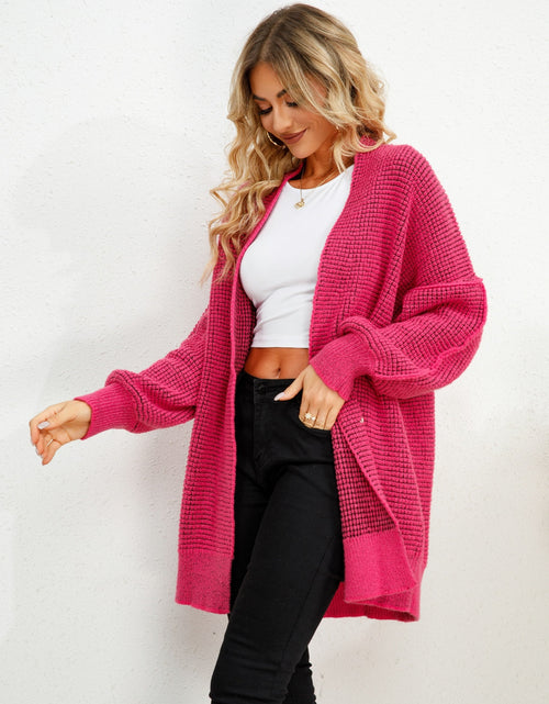 Load image into Gallery viewer, Open Front Dropped Shoulder Cardigan
