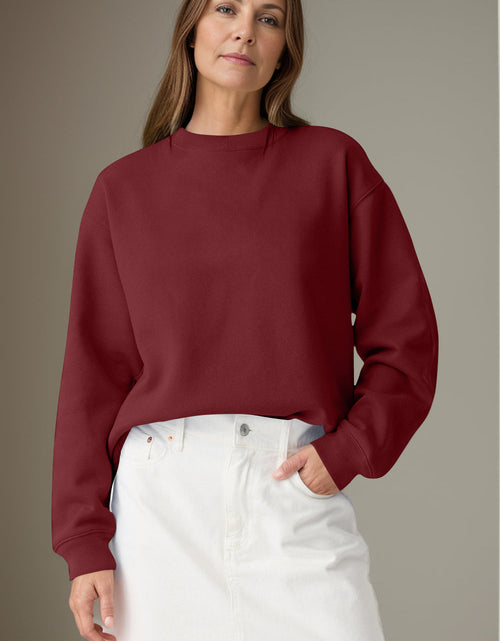 Load image into Gallery viewer, Round Neck Long Sleeve Sweatshirt
