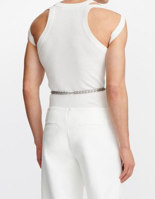 Load image into Gallery viewer, Men's Full Size Cutout Round Neck Tank Plus Size
