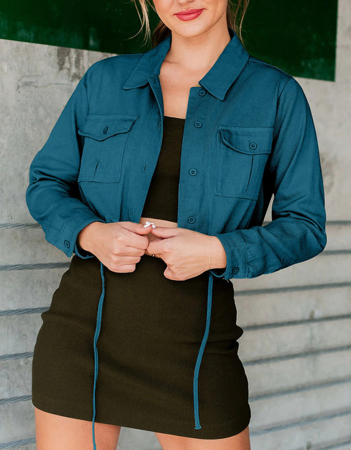 Load image into Gallery viewer, Button Up Long Sleeve Jacket
