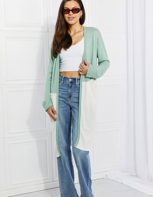 Load image into Gallery viewer, Culture Code Until You Came Color Block Duster Cardigan

