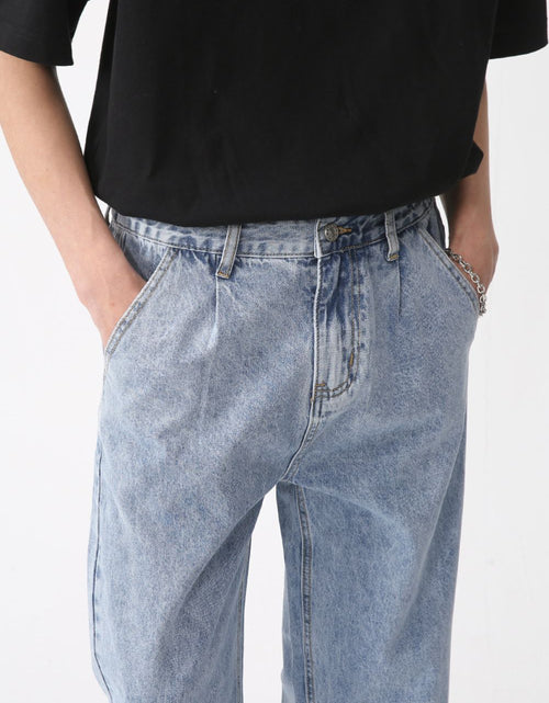 Load image into Gallery viewer, Mid Rise Baggy Jeans with Pockets
