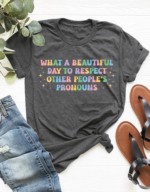 Load image into Gallery viewer, Letter Graphic Round Neck Short Sleeve T-Shirt
