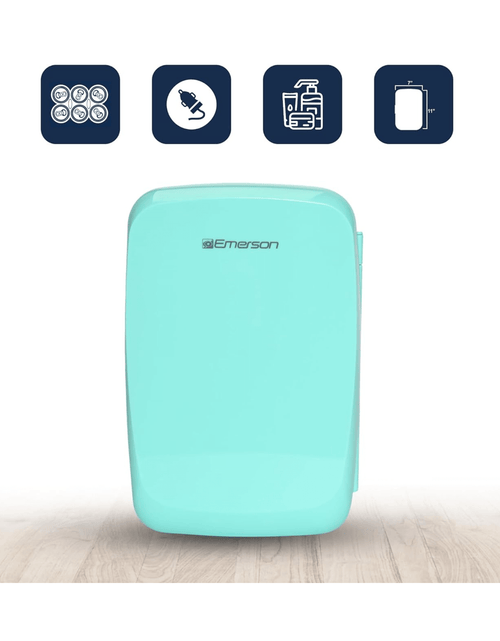 Load image into Gallery viewer, Emerson Portable Mini Fridge Cooler Quiet w Secure Latch and Holds up to 6 Cans by Jupiter Gear Home
