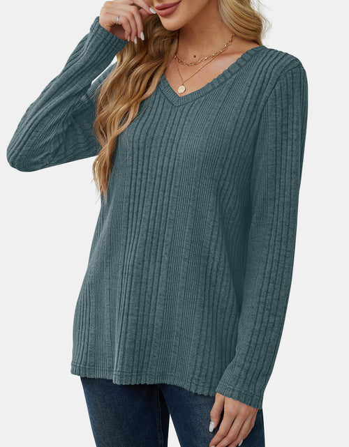 Load image into Gallery viewer, V-Neck Long Sleeve T-Shirt
